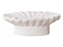 2 candelabros de placa de cemento blanco