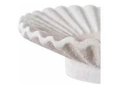 2 candelabros de placa de cemento blanco
