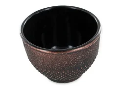 Vajilla^4 vasos de hierro fundido y bronce 0,15 L Negro