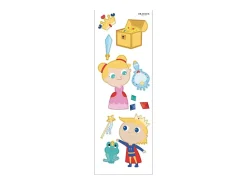 Outlet Draeger Adhesivo mural - Princesa y Príncipe Multicolor