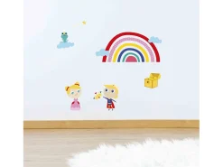 Outlet Draeger Adhesivo mural - Princesa y Príncipe Multicolor
