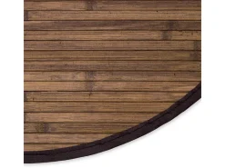Alfombra 180 cm bambú marrón oscuro
