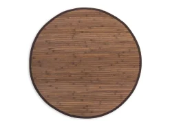 Alfombra 180 cm bambú marrón oscuro