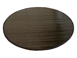 Alfombra 180 cm bambú marrón oscuro