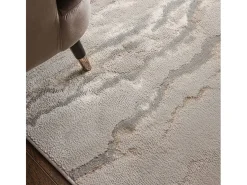 Alfombra abstracta - 160x230cm - oro, gris, beige - Aurora Linea
