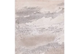 Alfombra abstracta - 200x290cm - plata, crema, gris - Aurora Cloud