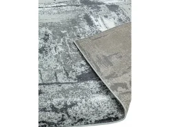 Alfombra abstracta - 200x290cm - gris, blanco, plata, negro - Orion Decor