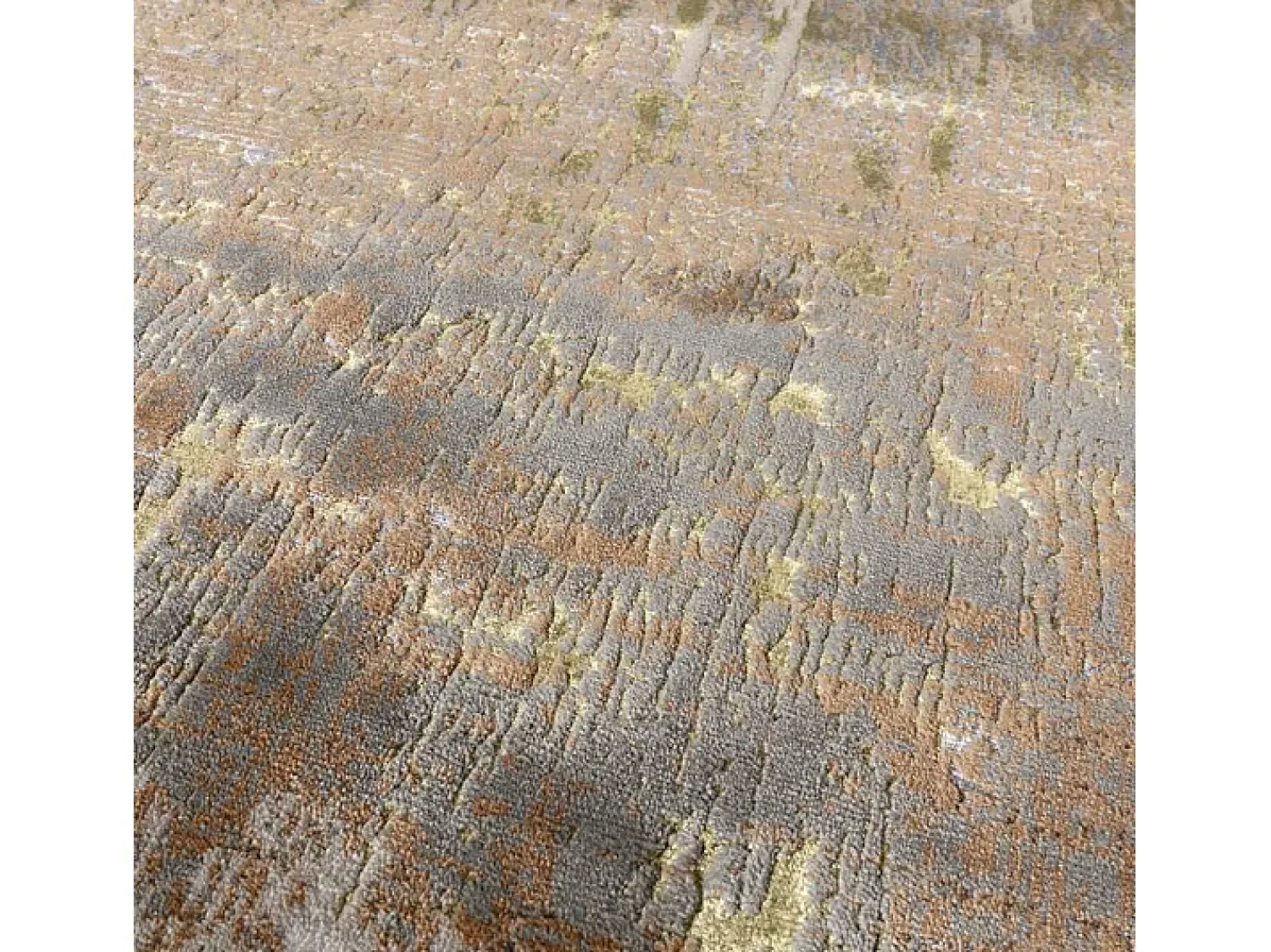 Alfombra abstracta - 160x230cm - , marrón, beige - Aurora Dune Dorado