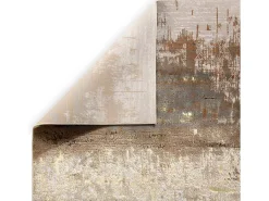 Alfombra abstracta - 160x230cm - , marrón, beige - Aurora Dune Dorado