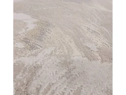 Alfombra abstracta - 120x170cm - beige, gris, plata - Aurora Etch