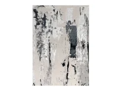 Alfombra De Salón^Alfombra abstracta - 160x230cm - plata, crema, blanco, gris - Aurora Glacier Plateado