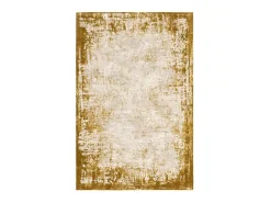 Alfombra abstracta - 120x170cm - oro, crema - Kuza Border