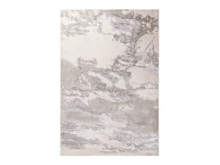 Alfombra De Salón^Alfombra abstracta - 160x230cm - plata, crema, gris - Aurora Cloud Plateado