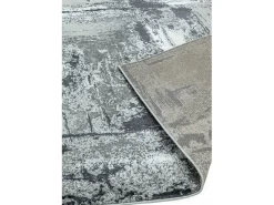 Alfombra De Salón^Alfombra abstracta - 160x230cm - gris, blanco, plata, negro - Orion Decor Plateado