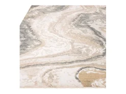 Alfombra abstracta - 160x240cm - gris, crema, oro - Seville Oro