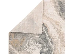 Alfombra abstracta - 160x240cm - gris, crema, oro - Seville Oro