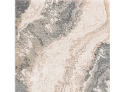 Alfombra abstracta - 160x240cm - gris, crema, oro - Seville Oro