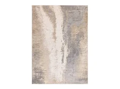 Alfombra abstracta - 120x170cm - oro, gris, beige - Aurora Cliff Dorado