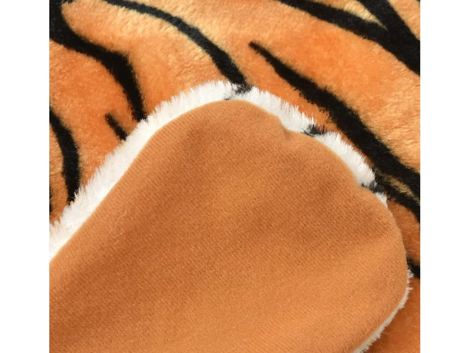 Hot Clicnbuy Alfombra afelpada de tigre 144 cm marrón Marru00f3n