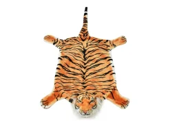 Hot Clicnbuy Alfombra afelpada de tigre 144 cm marrón Marru00f3n