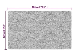 Alfombra De Cocina^Alfombra antideslizante lavable 120x180 cm antracita Gris