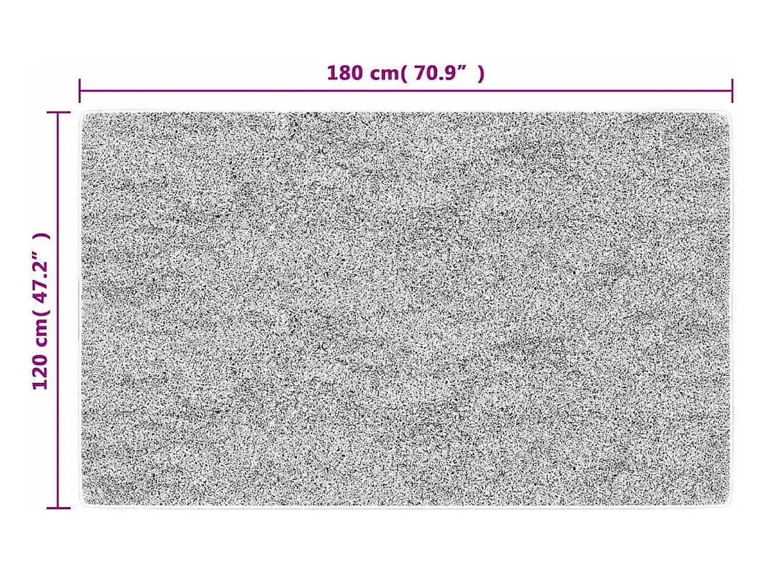 Best Alfombra antideslizante lavable 120x180 cm multicolor Gris