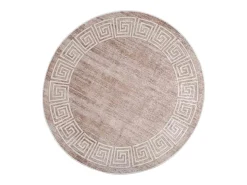 Alfombra De Cocina|Alfombra Redonda^Alfombra antideslizante lavable 120 cm Beige