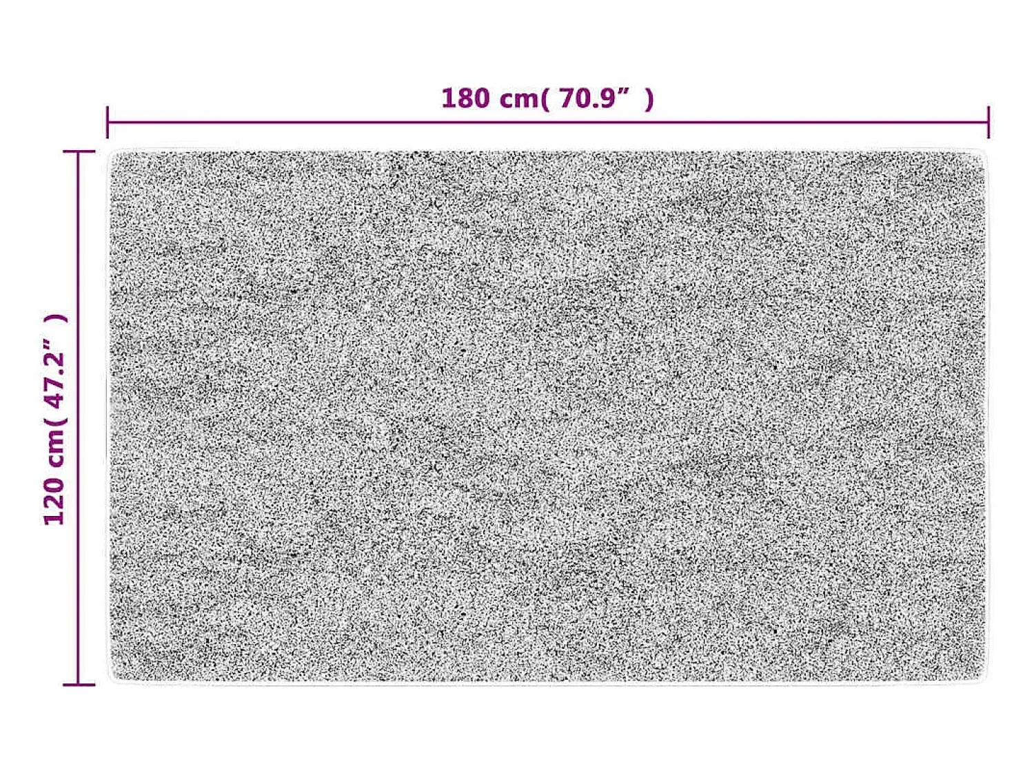Discount Alfombra antideslizante lavable 120x180 cm Gris