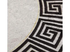 Alfombra antideslizante lavable φ120 cm claro Beige