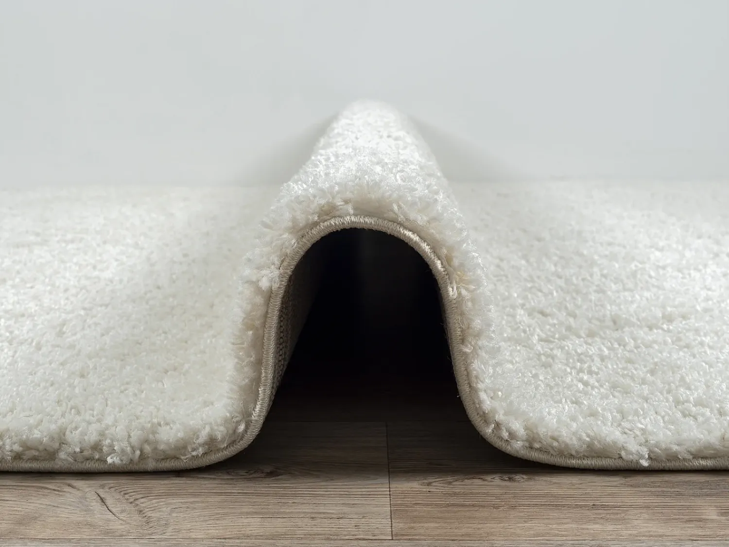 the carpet Alfombra De Salón^Alfombra Bahar Shaggy patrón rombos, , 160 x 230 cm Crema