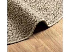 Alfombra De Cocina|Alfombra Redonda^Alfombra ZIZUR Ø 160cm aspecto yute para interior y exterior Beige