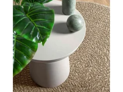 Alfombra De Cocina|Alfombra Redonda^Alfombra ZIZUR Ø 160cm aspecto yute para interior y exterior Beige