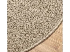 Alfombra De Cocina|Alfombra Redonda^Alfombra ZIZUR Ø 160cm aspecto yute para interior y exterior Beige