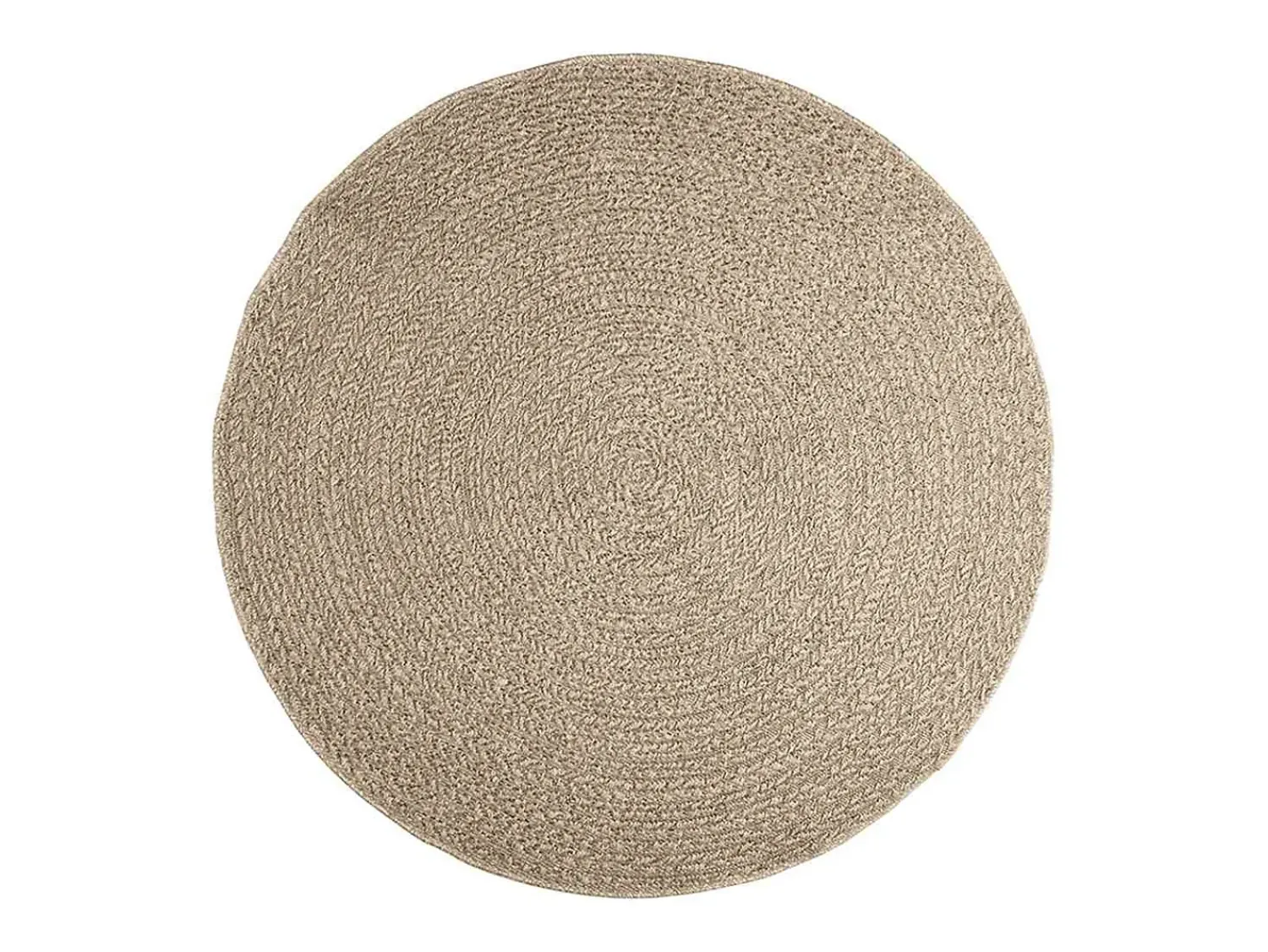 Alfombra De Cocina|Alfombra Redonda^Alfombra ZIZUR Ø 160cm aspecto yute para interior y exterior Beige