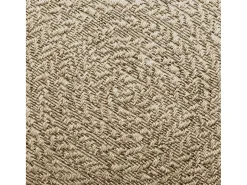 Alfombra De Cocina|Alfombra Redonda^Alfombra ZIZUR Ø 160cm aspecto yute para interior y exterior Beige