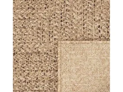 Outlet Alfombra ZIZUR 80x250 cm efecto yute para interior y exterior Beige