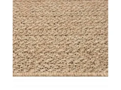 Outlet Alfombra ZIZUR 80x250 cm efecto yute para interior y exterior Beige