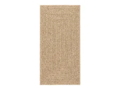 Outlet Alfombra ZIZUR 80x250 cm efecto yute para interior y exterior Beige