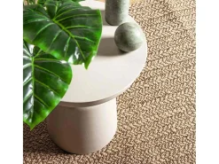 Alfombra De Cocina^Alfombra ZIZUR 140x200 cm efecto yute para interior y exterior Beige