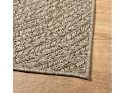 Alfombra De Cocina^Alfombra ZIZUR 80x150 cm efecto yute interior exterior Beige