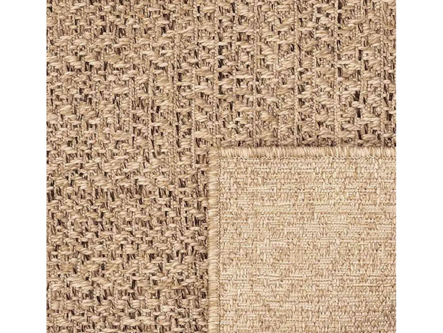 Best Alfombra ZIZUR 160x230 cm efecto yute para interior y exterior Beige