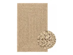 Best Alfombra ZIZUR 160x230 cm efecto yute para interior y exterior Beige