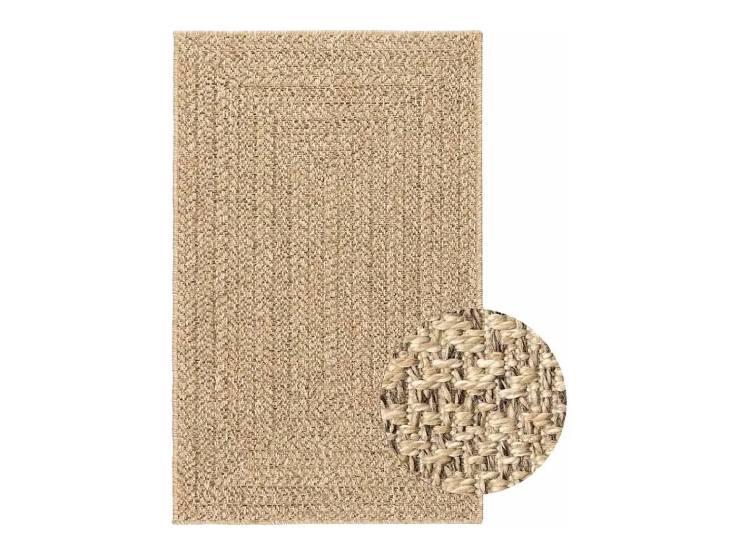 Best Alfombra ZIZUR 160x230 cm efecto yute para interior y exterior Beige