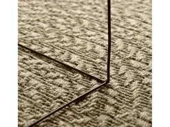 Alfombra beige ZIZUR 60x110 cm efecto yute interior exterior