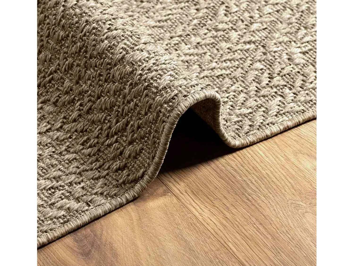 Alfombra De Cocina^Alfombra ZIZUR 160x230 cm efecto yute para interior y exterior Beige