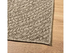 Alfombra De Cocina^Alfombra ZIZUR 160x230 cm efecto yute para interior y exterior Beige
