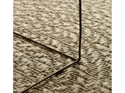Alfombra De Cocina^Alfombra ZIZUR 160x230 cm efecto yute para interior y exterior Beige