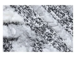 Clearance Miliboo Alfombra bereber con relieve blanco y 160 × 230 cm ERGA Gris
