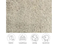 Alfombra bereber tejida a mano con lana 250x350 cm Arena Hadj