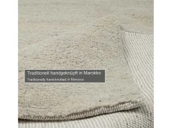 Alfombra bereber tejida a mano con lana 250x350 cm Arena Hadj